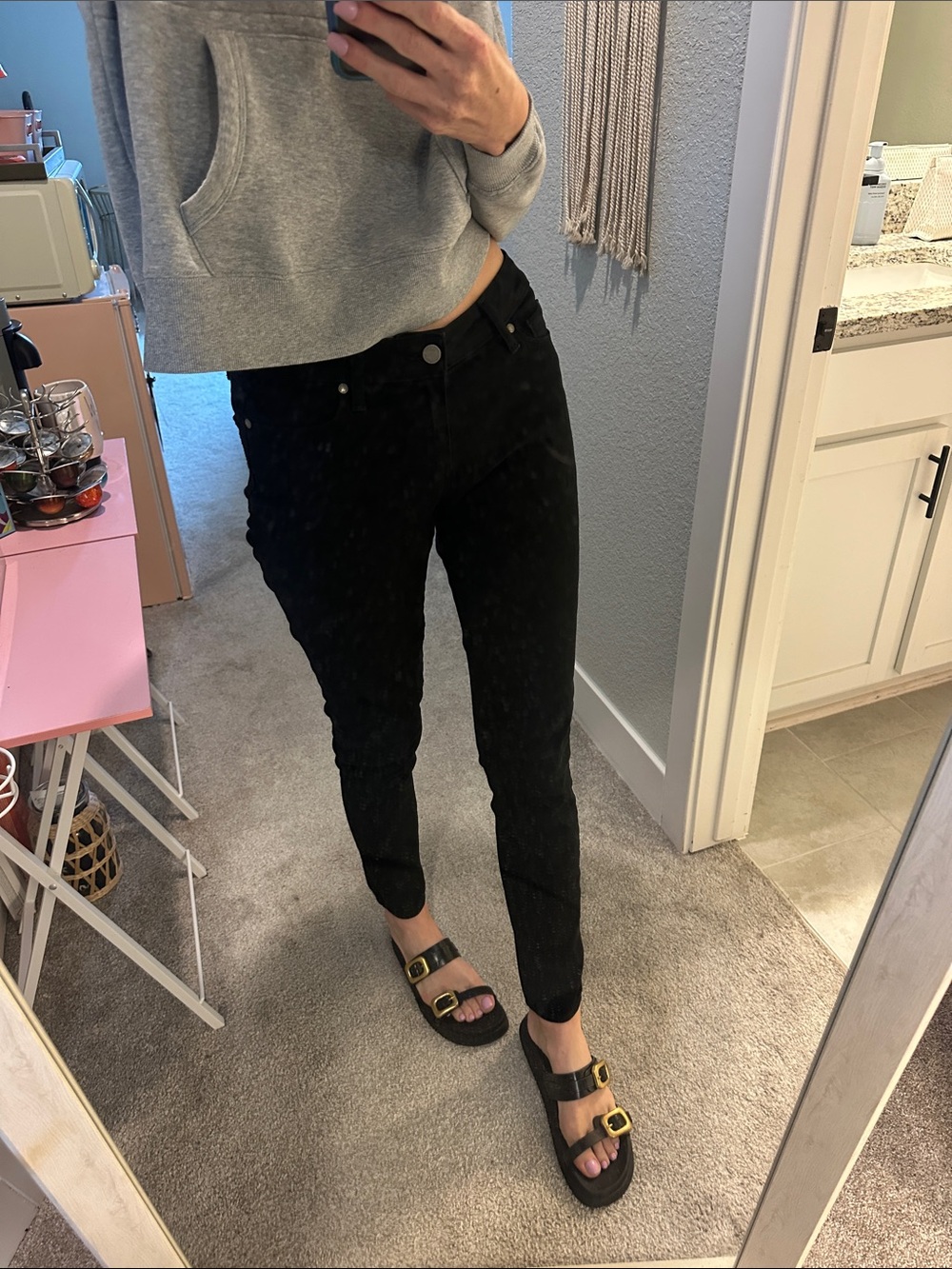 PAIGE Black Skinny Jeans - Sleek Tapered Fit